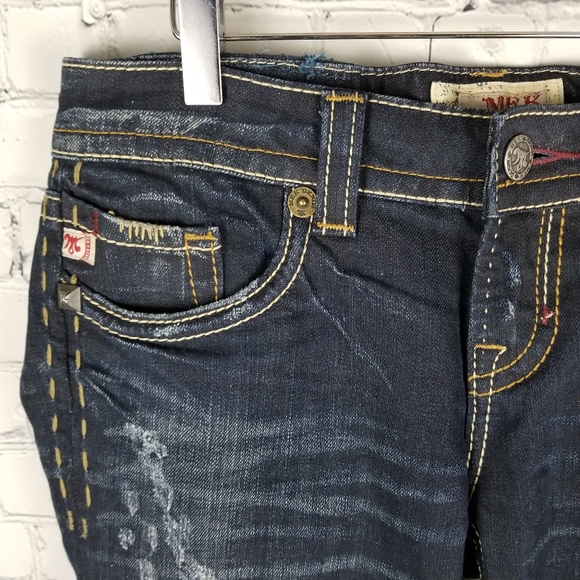 MEK DENIM | Antwerp boot cut stud distressed jeans - Picture 3 of 10